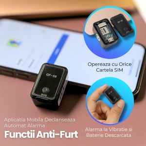 GPS Tracker Pentru Localizare Autoturism, Persoane Si Animale, Nano Sim Card 2G GSM, Inregistrare Vocala, Negru - Img 6