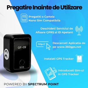 GPS Tracker Pentru Localizare Autoturism, Persoane Si Animale, Nano Sim Card 2G GSM, Inregistrare Vocala, Negru - Img 3