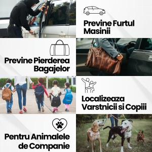GPS Tracker Pentru Localizare Autoturism, Persoane Si Animale, Nano Sim Card 2G GSM, Inregistrare Vocala, Negru - Img 4