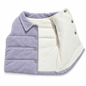 Compleu bebe baiat 3 piese bumbac cu hanorac vesta catifelata si pantaloni gri - Img 4