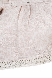 Rochie fetite roz eleganta cu dantela, rochie bebe fetite ocazie aniversare - Img 6
