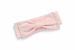 Set bebe fete roz pudra 3 piese elegant bluza dantela pantaloni bentita - Img 5