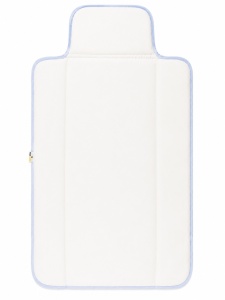 Salteluta impermeabila schimbat scutece bebe 45x80 cm pliabila model maimutica albastra - Img 4