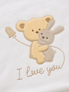 Set nou-nascut 10 piese I Love You, 100% bumbac, hainute bebe pentru maternitate - Img 7