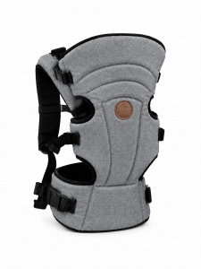 Marsupiu ergonomic bebe, gri 4-12 Kg, reglabil, port bebe confortabil si sigur - Img 2