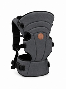 Marsupiu ergonomic bebe gri petrol 4-12 Kg, reglabil, port bebe confortabil si sigur - Img 2
