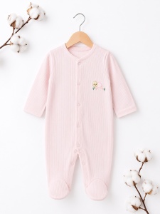 Set nou-nascut 10 piese Testoasa Roz, 100% bumbac, hainute bebe - Img 5