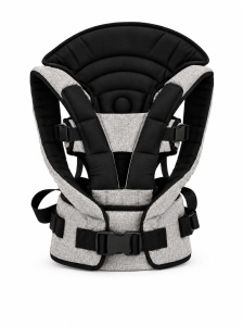 Marsupiu ergonomic bebe gri maro 4-12 Kg, reglabil, port bebe confortabil - Img 3
