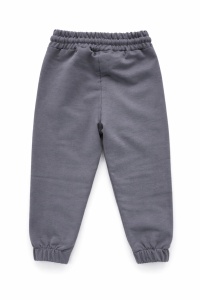 Pantaloni cargo premium pentru copii din bumbac gri antracit cu buzunare aplicate - Img 5
