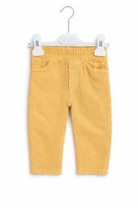 Set bebe 2 piese bumbac vaporos hanorac pantaloni galben baieti - Img 5