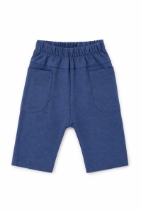 Set haine bebe baiat 2 piese bumbac premium – tricou cu barcute si pantaloni albastri - Img 4