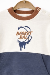 Trening bebe baieti maro bleumarin 2 piese Basket Ball - Img 2