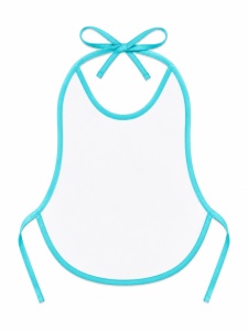 Bavetica bebe impermeabila bleu cu ursulet pentru hranire diversificare anti pata - Img 3