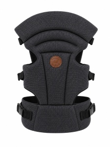 Marsupiu ergonomic bebe gri inchis 4-12 kg reglabil respirabil - Img 2