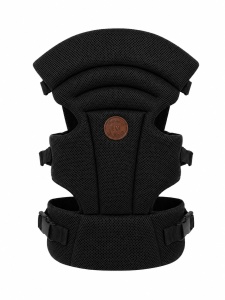 Marsupiu ergonomic bebe, negru 4-12 Kg, reglabil, respirabil, confort premium - Img 2