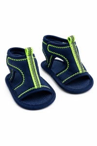 Sandale bebe bleumarin tip sport cu scai, usoare si flexibile pentru vara