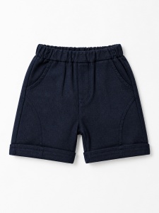 Set bebe baiat 3 piese camasa cu gluga palmieri tricou si pantaloni scurti vara - Img 5