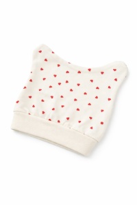 Set bebe fetita 3 piese Sweet Cats bluza pantaloni si caciulita crem - Img 5