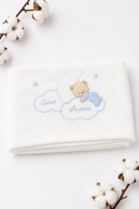 Set nou-nascut 10 piese Sweet Dreams bleu, 100% bumbac pentru bebelusi - Img 3