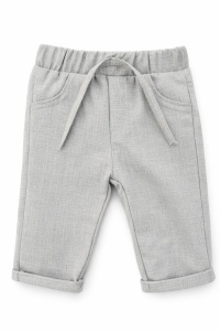 Costum elegant bebe gri 4 piese sacou pantaloni camasa papion botez - Img 6