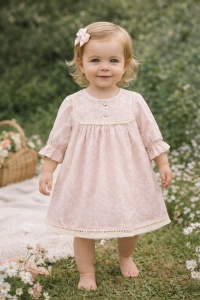 Rochie fetite roz eleganta cu dantela, rochie bebe fetite ocazie aniversare