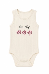 Set bebe fete 3 piese vara – body, bluza cu imprimeu si pantaloni scurti roz - Img 4