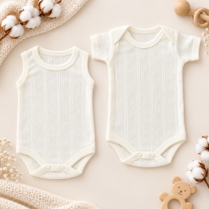 Set nou nascut 10 piese bumbac alb Baby Love, body, pantaloni, paturica si accesorii - Img 4