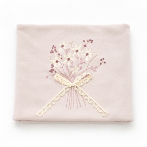 Set nou nascut fetita 10 piese 100% bumbac, lila pudrat, floral, paturica inclusa - Img 7