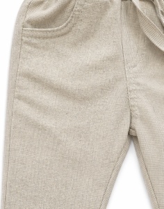 Costum elegant baieti 4 piese bej sacou pantaloni camasa papion premium - Img 5