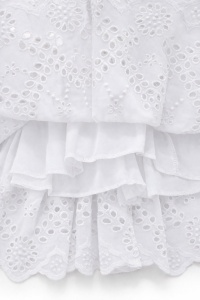 Rochita fetita din bumbac set elegant cu bonetica si accesorii, fotografie de produs pe fundal alb