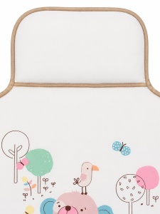 Salteluta impermeabila schimbat scutece bebe 45x80 cm pliabila model elefant si maimutica - Img 3