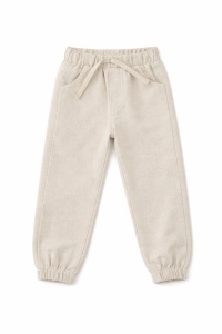 Set baieti 3 piese din in jacheta usoara tricou si pantaloni bej - Img 4