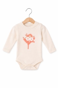 Set bebe fetita 3 piese din bumbac body pantaloni si jacheta eleganta cu broderie - Img 6