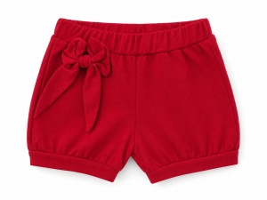 Set haine bebe fete 2 piese bumbac premium – tricou cu volanase si pantaloni rosii flower - Img 4