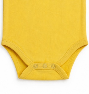 Body bebe galben bumbac fara maneci imprimeu emoji inger halo - Img 4