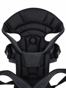 Marsupiu ergonomic bebe gri inchis 4-12 kg reglabil respirabil - Img 3