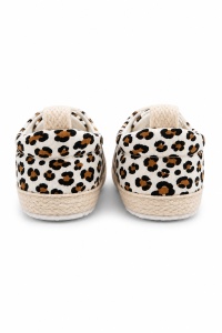Pantofi bebe leopard tip sneakers cu talpa antiderapanta si sireturi moi - Img 5