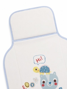 Salteluta impermeabila pentru schimbat scutece bebe pliabila model catel albastru - Img 3