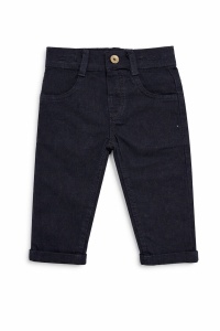 Set bebe baiat camasa bumbac si pantaloni denim casual elegant - Img 4