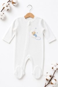 Set nou-nascut 10 piese Sweet Dreams bleu, 100% bumbac pentru bebelusi - Img 4