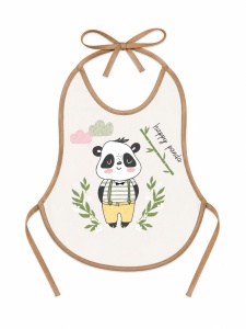 Bavetica bebe impermeabila cu panda pentru hranire diversificare anti pata unisex - Img 2