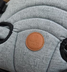 Marsupiu ergonomic bebe, gri 4-12 Kg, reglabil, port bebe confortabil si sigur - Img 4