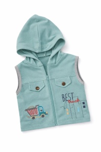 Set baieti 3 piese best truck vesta bluza pantaloni gri - Img 6