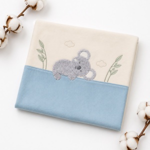 Set bebe 10 piese bumbac bleu crem complet nou nascut - Img 6