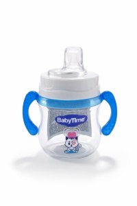 Set complet hranire bebe cu biberon, cana antrenament, accesorii si suzeta 0-6 luni, fotografie de produs pe fundal alb