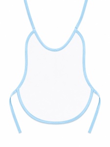 Bavetica bebe impermeabila bleu cu ursulet dragalas pentru hranire si diversificare - Img 3