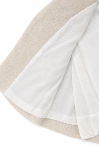 Costum elegant bebe crem 4 piese sacou body pantaloni papion botez - Img 6