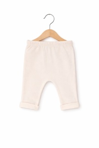 Set bebe fetita 3 piese din bumbac body pantaloni si jacheta eleganta cu broderie - Img 7