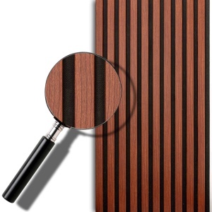 Panou Riflaj MDF Decorativ Mahogany Brown 2.8m x 45cm - Img 5