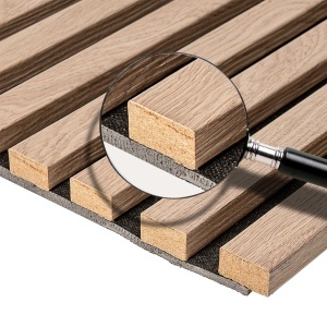 Panou Riflaj MDF Decorativ Natural Oak 2.8m x 45cm